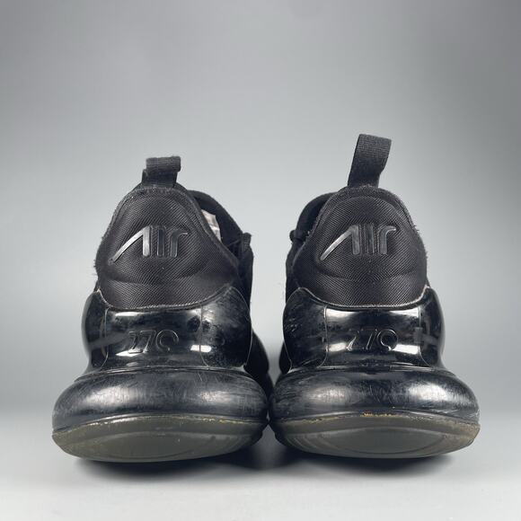 Nike Air Max 270 Men’s Size 12 Triple Black Running Sneakers Athletic Shoes GUC - Picture 3 of 9